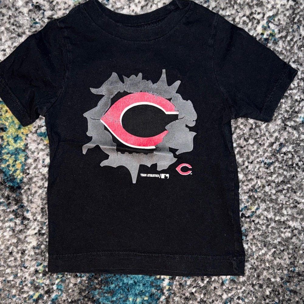 Team Apparel Black and Red Kids T-Shirt